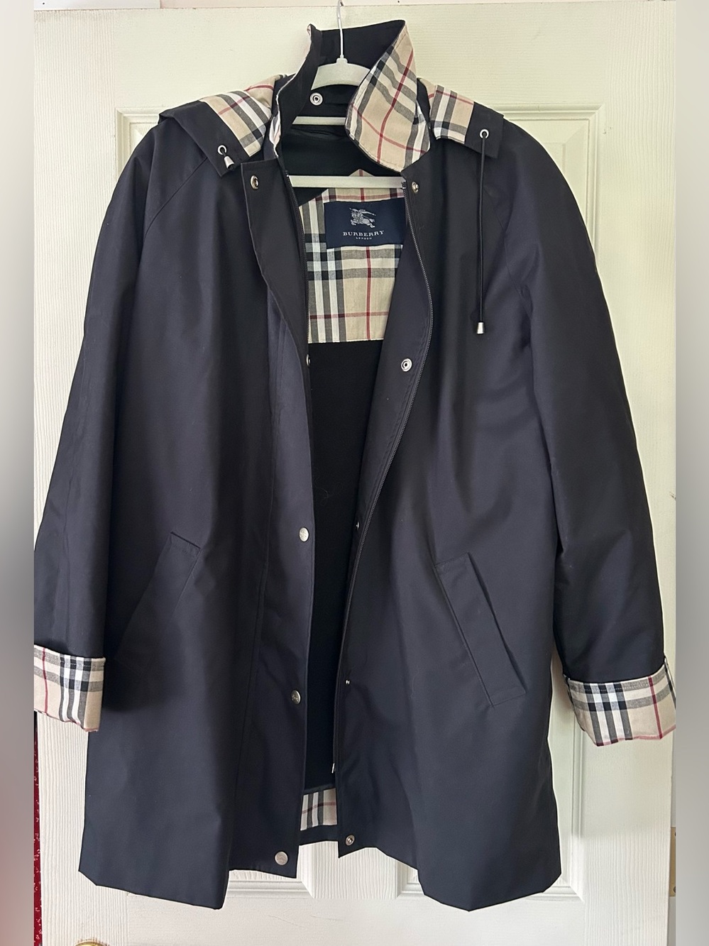 Burberry plaid black jacket XXL